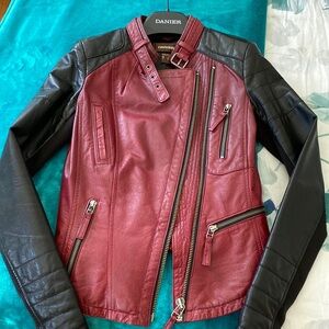 Danier real leather moto jacket